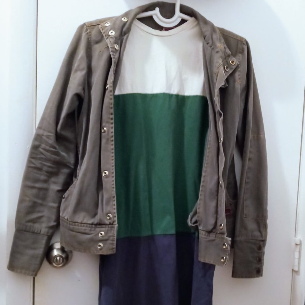 Color Block Maxi Slit Dress